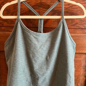Beyond Yoga Washed Teal/Blue Racerback Tank Top/Bra